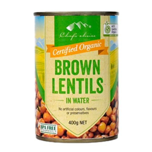 Certified Organic Brown Lentils 400g