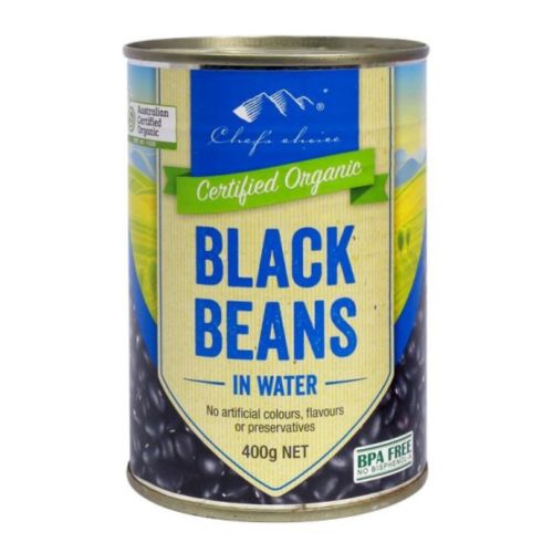 Certified Organic Black Beans 400g
