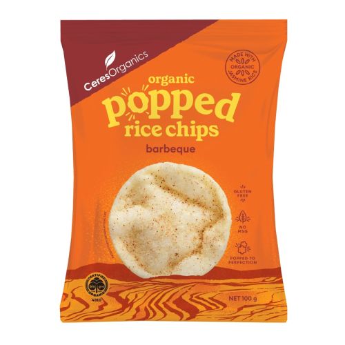 Popped Rice Chips Barbeque 100g