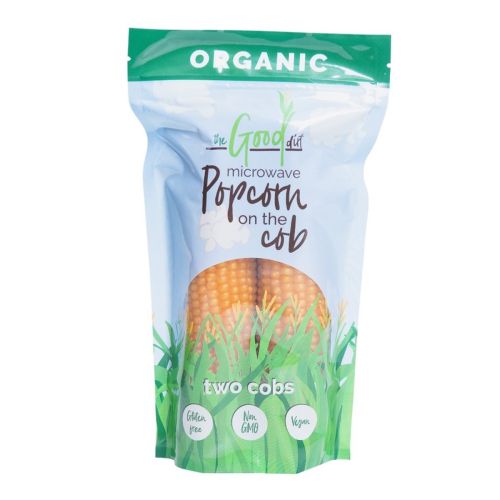 Organic Popcorn on the Cob Twin Pack