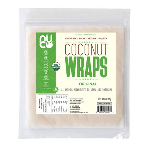 Organic Raw Coconut Wraps 70g (5x14g)