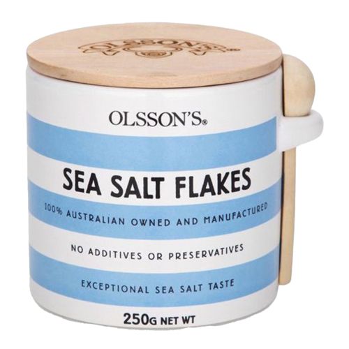 Sea Salt Flakes Stoneware Jar 250g