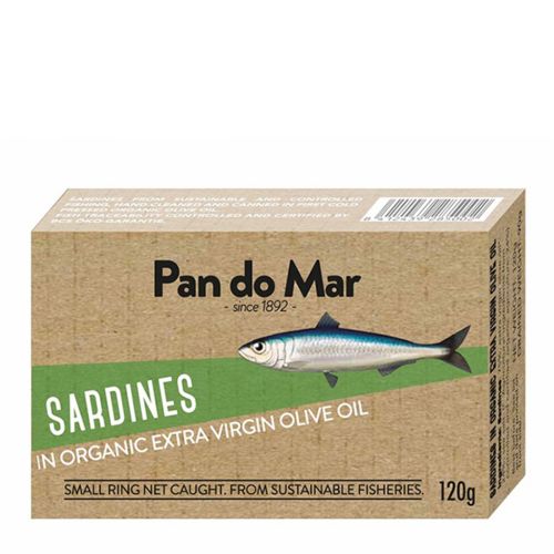 Sardines in Organic Olive Oil 120g