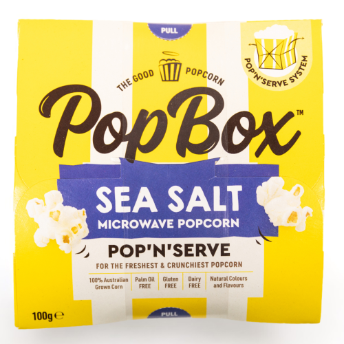 Microwavable Popcorn Sea Salt 100g