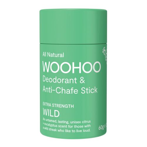 Natural Deodorant & Anti-Chafe Stick Wild Extra Strength 60g