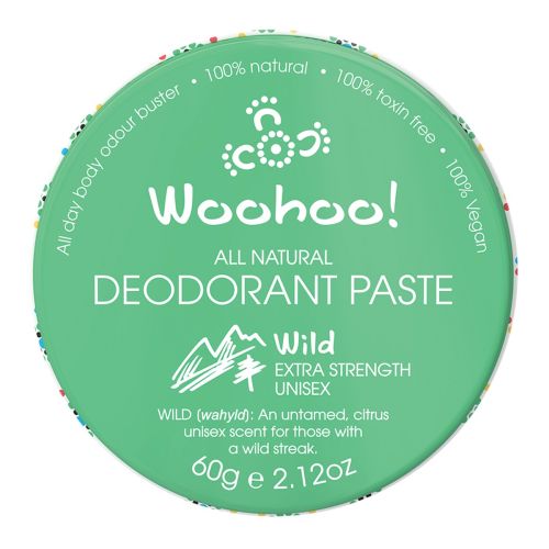 Natural Deodorant Paste Wild Extra Strength 60g
